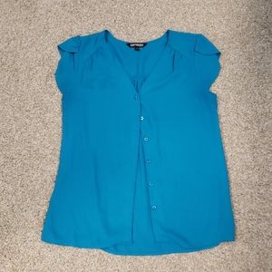 Express Blue Blouse